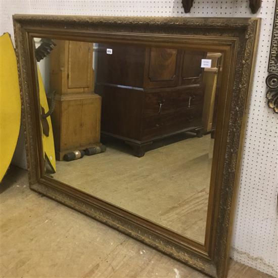 Large gilt picture frame wall mirror